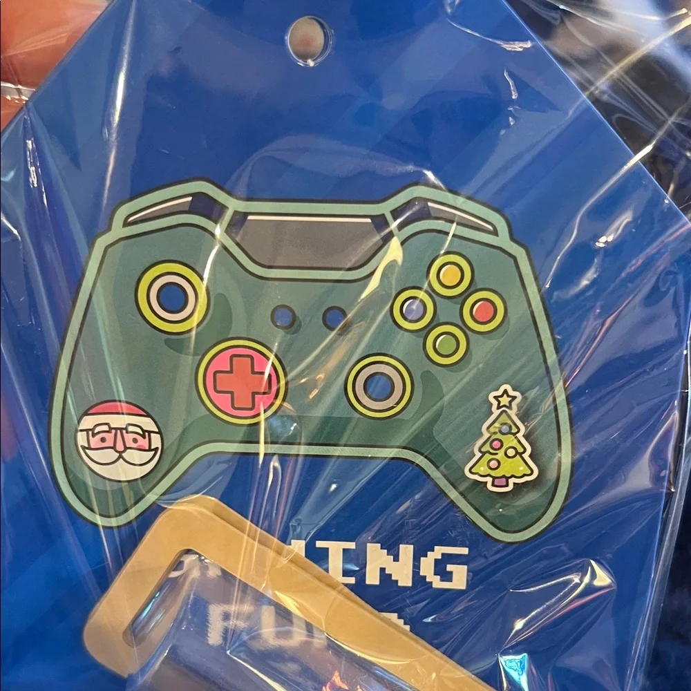 Christmas Gift - Gaming Fund - 3 Blue Cash Holder Ornaments